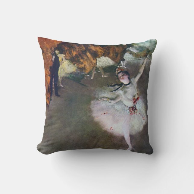 The Star, Ballerina, Edgar Degas, 1878 Kissen (Vorderseite)