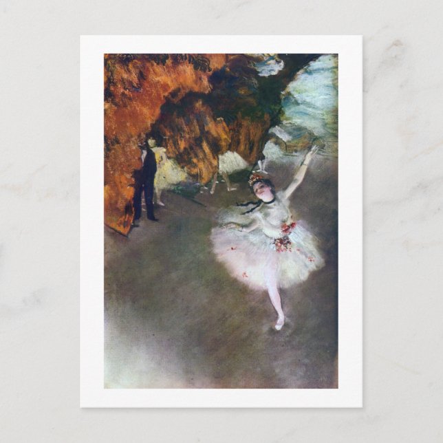 The Star, Ballerina, Edgar Degas, 1878 Postkarte (Vorderseite)