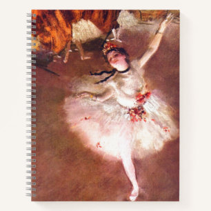 The Star (Tänzer auf der Bühne) von Edgar Degas  Notizbuch