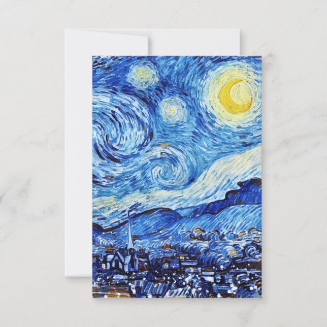 The Starry Nigh" par Vincent Van Gogh carte de rép (Devant)