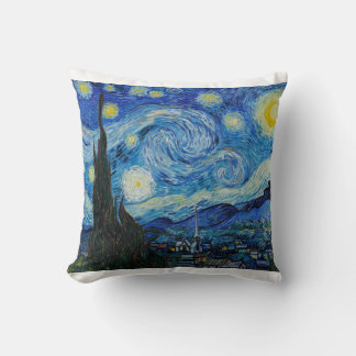 The Starry Night 1889 by Vincent van Gogh Kissen