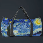 The Starry Night, 1889 von Vincent van Gogh Duffle Bag<br><div class="desc">The Starry Night,  1889 von Vincent van Gogh. Es zeigt den Blick von der Ostwand seines Asylzimmers in Saint-Rémy-de-Provence,  kurz vor Sonnenaufgang,  mit der Ergänzung eines imaginären Dorfes.</div>