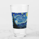 The Starry Night (1889) von Vincent Van Gogh Glas<br><div class="desc">Berühmte Maler aller Zeiten</div>