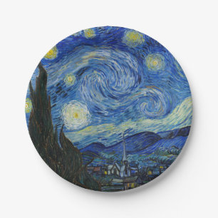 The Starry Night, 1889 von Vincent van Gogh Pappteller