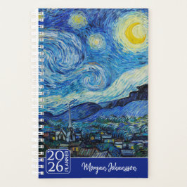 The Starry Night by Van Gogh | Custom Text  Planer