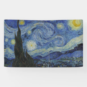The Starry Night (Vincent van Gogh) (Famous Art) Banner