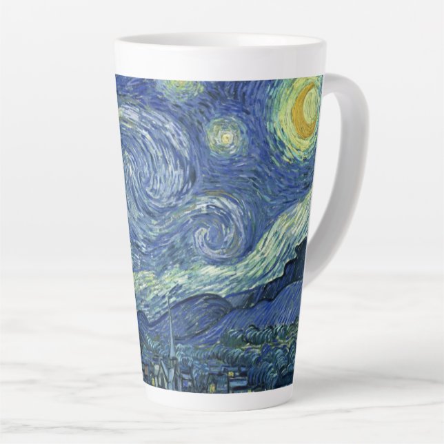 The Starry Night-Vincent van Gogh Milchtasse (Rechte Ecke)