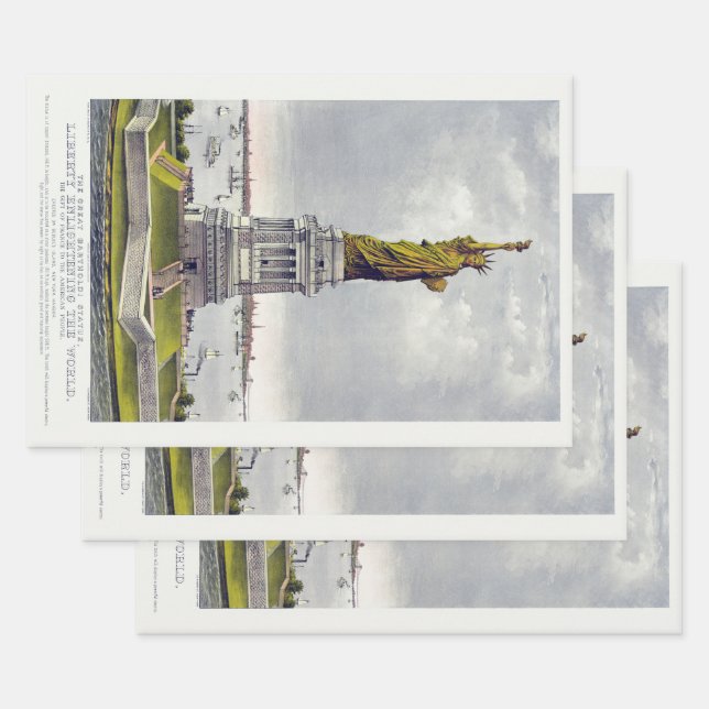 The Statue of Liberty, The Great Bartholdi Statue Geschenkpapier Set (Set)