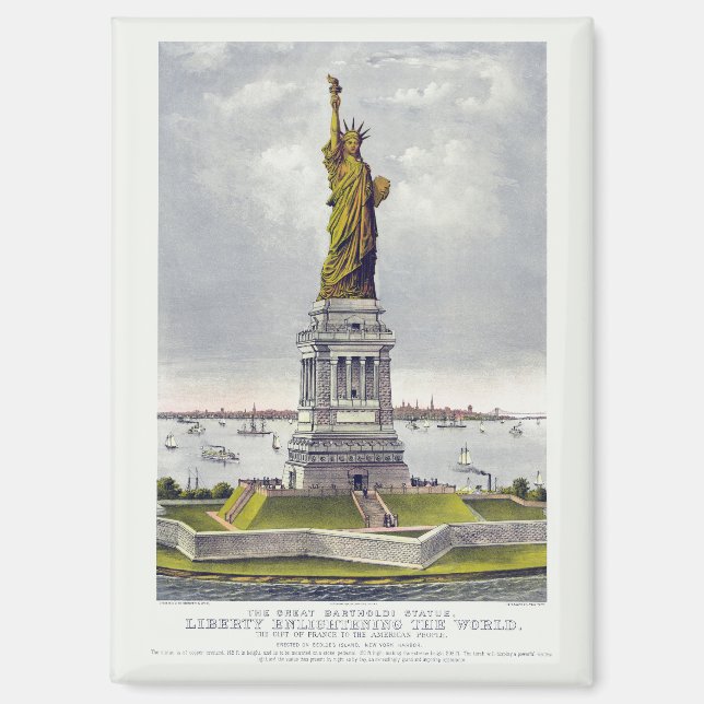 The Statue of Liberty, The Great Bartholdi Statue Magnet (Vorderseite)