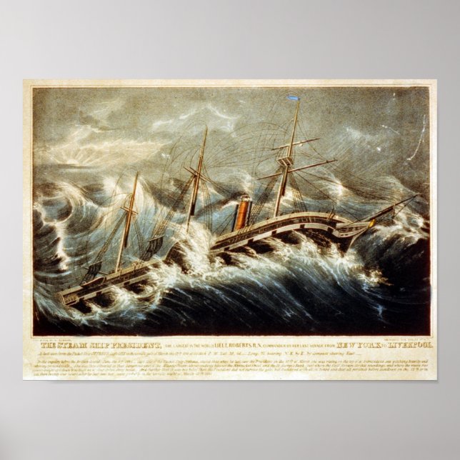 The Steam Ship President Poster (Vorne)