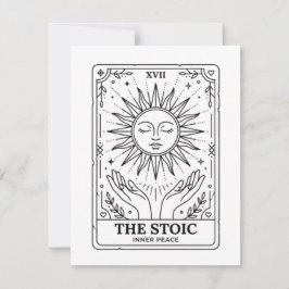 The Stoic Tarot Card Mitteilungskarte