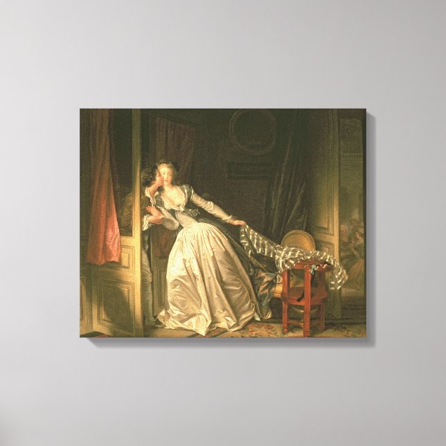 The Stolen Kiss, c.1788 Leinwanddruck (Vorderseite)