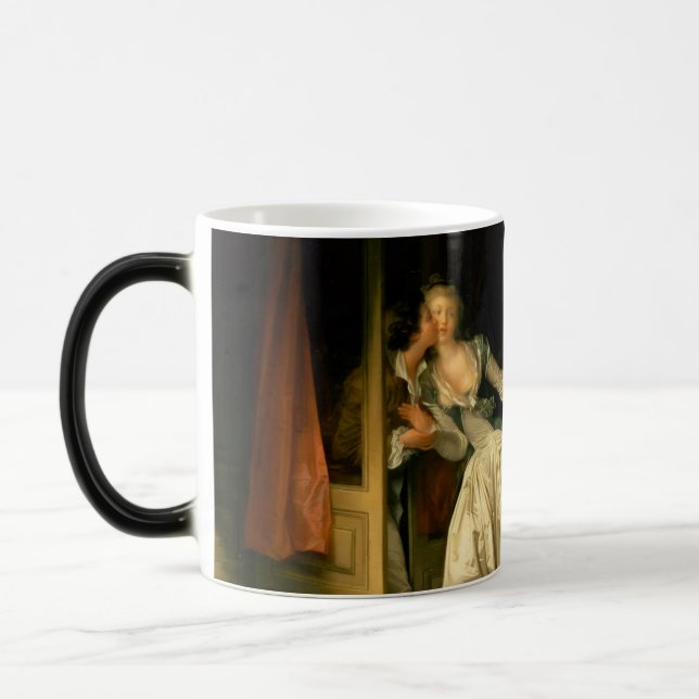 The Stolen Kiss Fragonard Verwandlungstasse (Links)