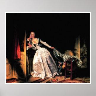 The Stolen Kiss Print von Jean-Honore Fragonard Poster