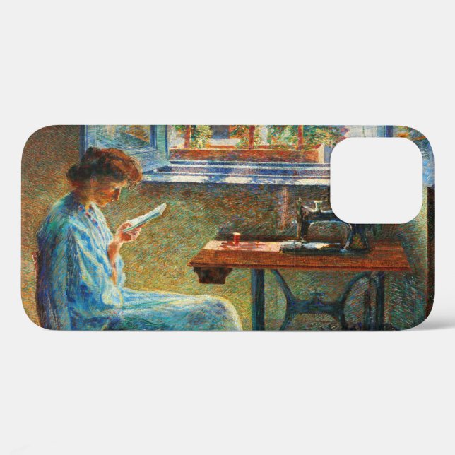 The Story of a Seamstress, 1908 by Umberto Boccion Case-Mate iPhone Hülle (Rückseite (Horizontal))