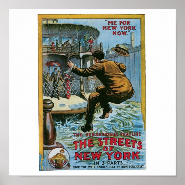 "The Streets of New York" Poster (Vorne)