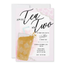 Thé Sucré Pour Deux Invitation Anniversaire