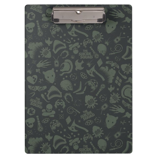 The Suicide Squad | Character Icon Pattern Klemmbrett (Vorderseite)