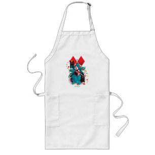The Suicide Squad   Harley Quinn Floral Diamond Lange Schürze