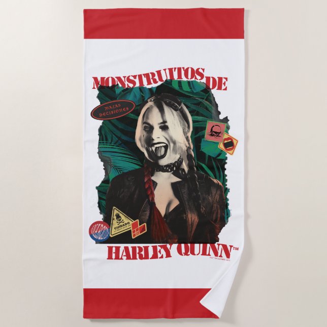 The Suicide Squad | Harley Quinn Winking Strandtuch (Vorderseite)