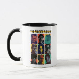 The Suicide Squad Retro Grid With Harley Quinn Tasse