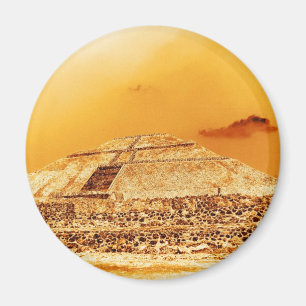 The Sun-Pyramide Mexiko Magnet