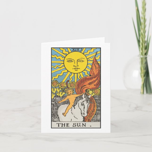 The Sun - Rider Waite Smith Tarot Karte (Vorderseite)