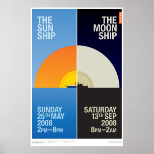 The Sun-Schiff/das Mond-Schiffsplakat Poster