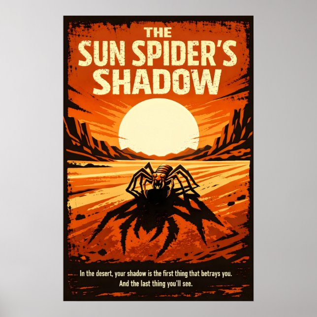 The Sun Spider’s Shadow Desert Art Poster (Vorne)