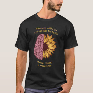 The Sun steigt Gesundheits-Bewusstsein T-Shirt