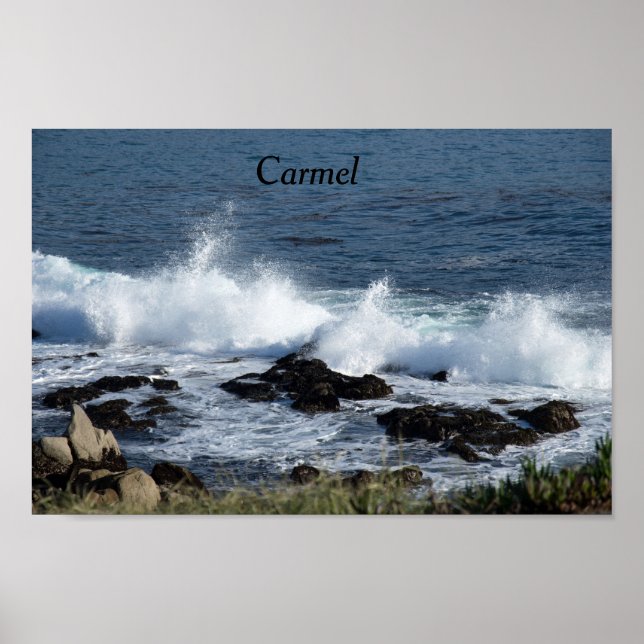 The surf of the Pacific Ocean Poster (Vorne)