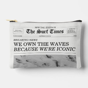 The Surf Times Zeitung Wir besitzen die Wellen Zubehörtasche