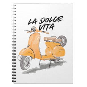 THE SWEET LIFE MOTORRAD-Tasche Notizbuch Notizblock