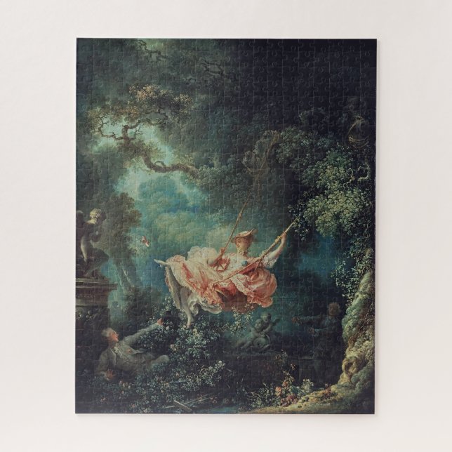 The Swing by Fragonard – Rococo Art (Vertikal)