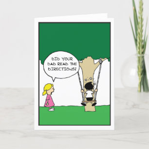 The Swing - Halbgebackene Comicen von Rick Ellis Dankeskarte