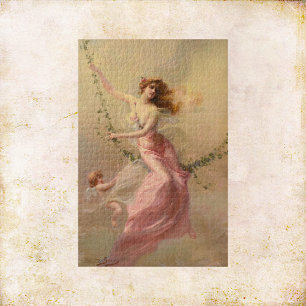 "The Swing" von Edouard Bisson Pre-Raphaelite