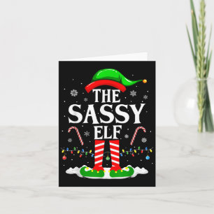 The Sy Elf Xmas Funny Matching Family Group Christ Karte