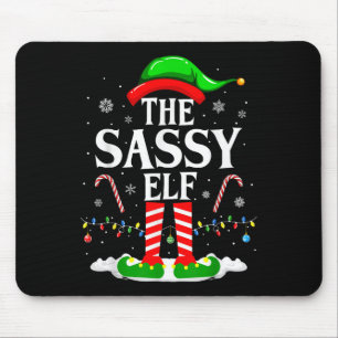 The Sy Elf Xmas Funny Matching Family Group Christ Mousepad