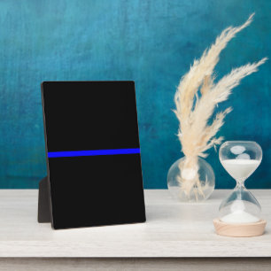 The Symbolic Thin Blue Line Graphic Fotoplatte