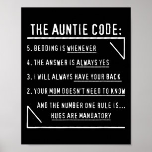 The Tanttie Code Weihnachten aus Nichte Nephe Poster