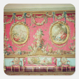 The Tapestry Room, c.1763 Quadratischer Aufkleber