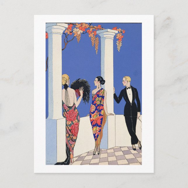 The Taste of Shawls, 1922 (pochoir print) Postkarte (Vorderseite)