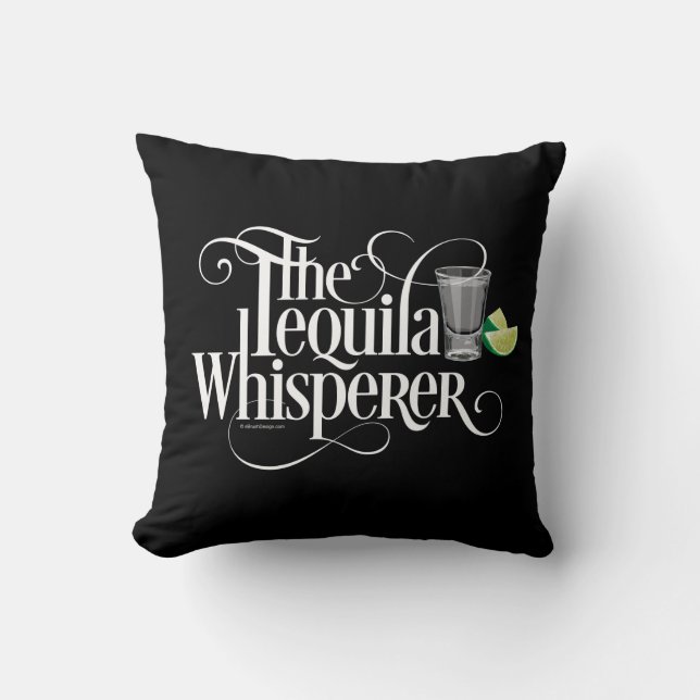 The Tequila Whisperer Throw Pillow Kissen (Vorderseite)