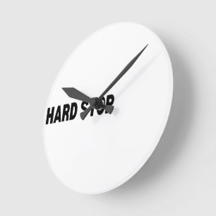 The Terminal   Hard Stop Technical  Runde Wanduhr