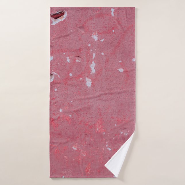 The texture of the old wall with scratches, cracks (Serviette de bain)