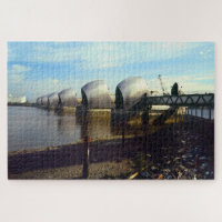 The Thames Barrier, London.