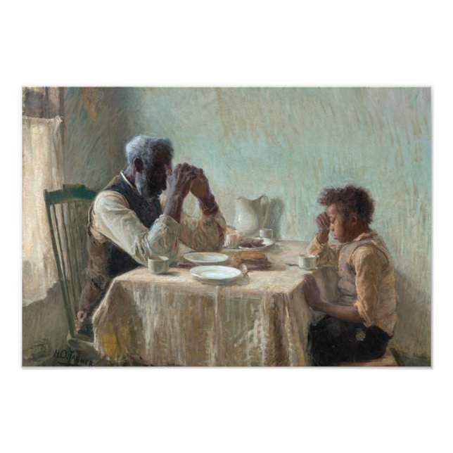 The Thankful Poor, 1894 von Henry Ossawa Tanner Fotodruck (Vorne)