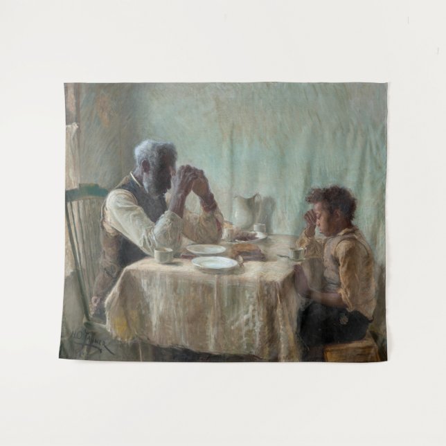 The Thankful Poor, 1894 von Henry Ossawa Tanner Wandteppich (Vorderseite (Horizontal))
