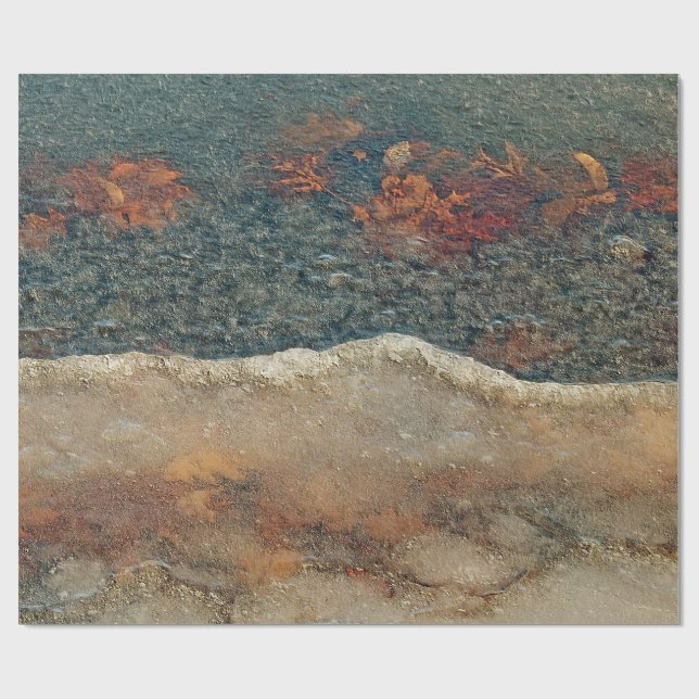 The Thaw Abstract Photographic Art Geschenkpapier (Flach)
