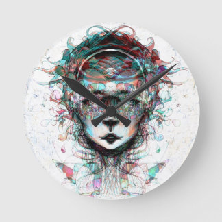 The Third Dimension Clock Runde Wanduhr